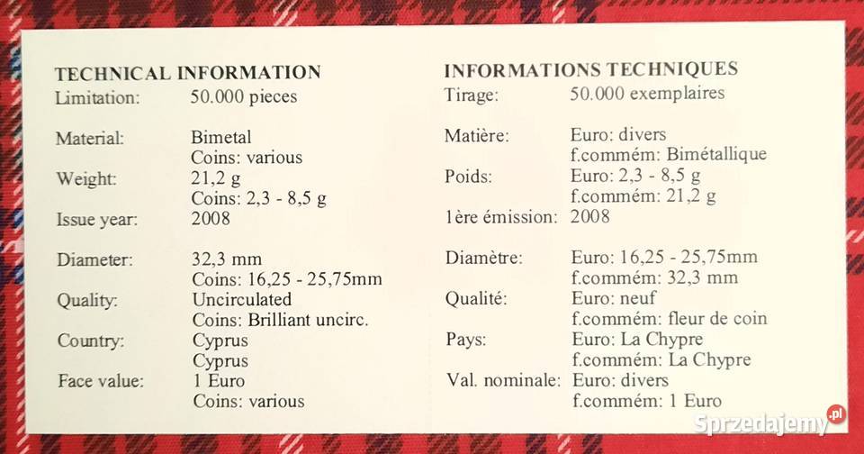 Zestaw Monet Euro Cypr I Gliwice sprzedam