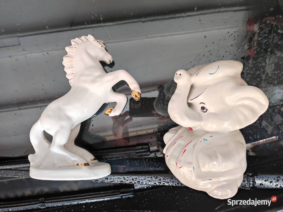 Biały koń porcelana figurka 21 figurka ozdobna z wielkopolskie