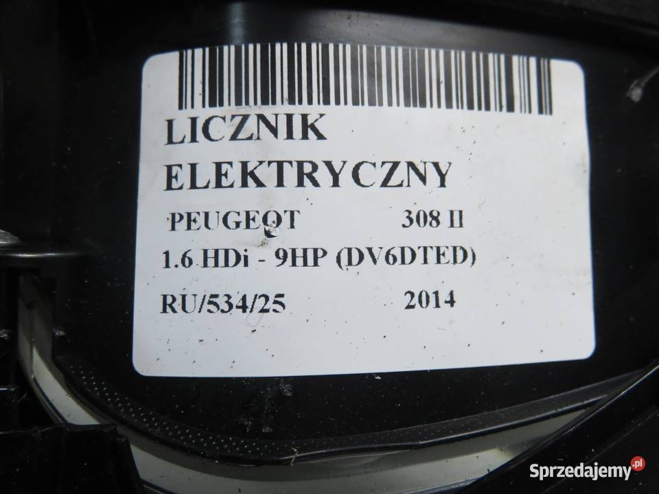 LICZNIK PEUGEOT 308 II 16 HDi 9807588280 małopolskie sprzedam