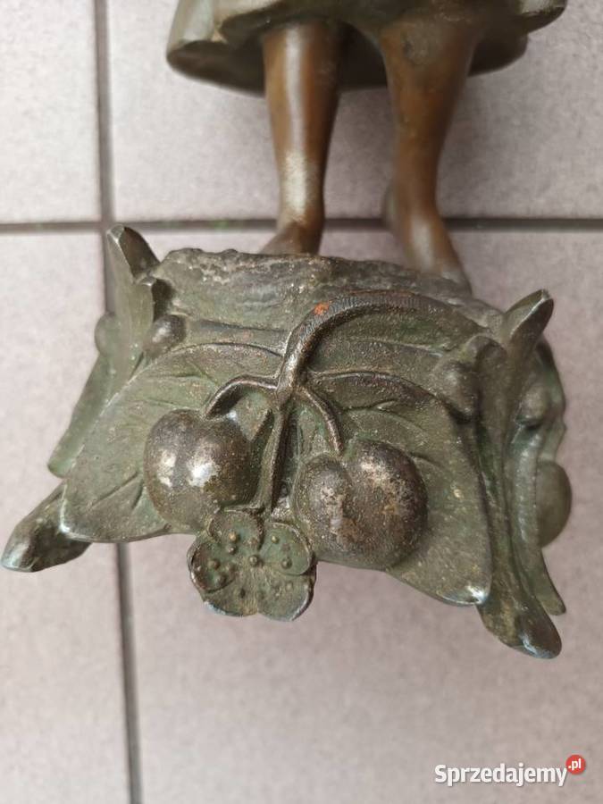 Kobieta ROUSSEAU figurka Cynkal brązowiony Aleksandrów Łódzki