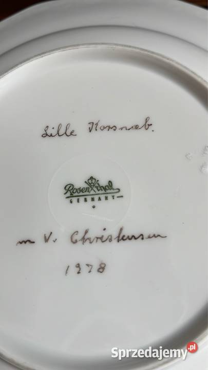 Talerz do zupy z ptaszkami Maria Rosenthal Porcelana i szkło pomorskie Gdańsk