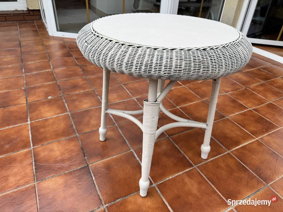 Stolik rattanowy kawowy ogród taras balkon stół Garwolin