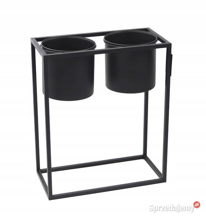 Kwietnik Metalowy Stojak z donicami 60x50 LOFT