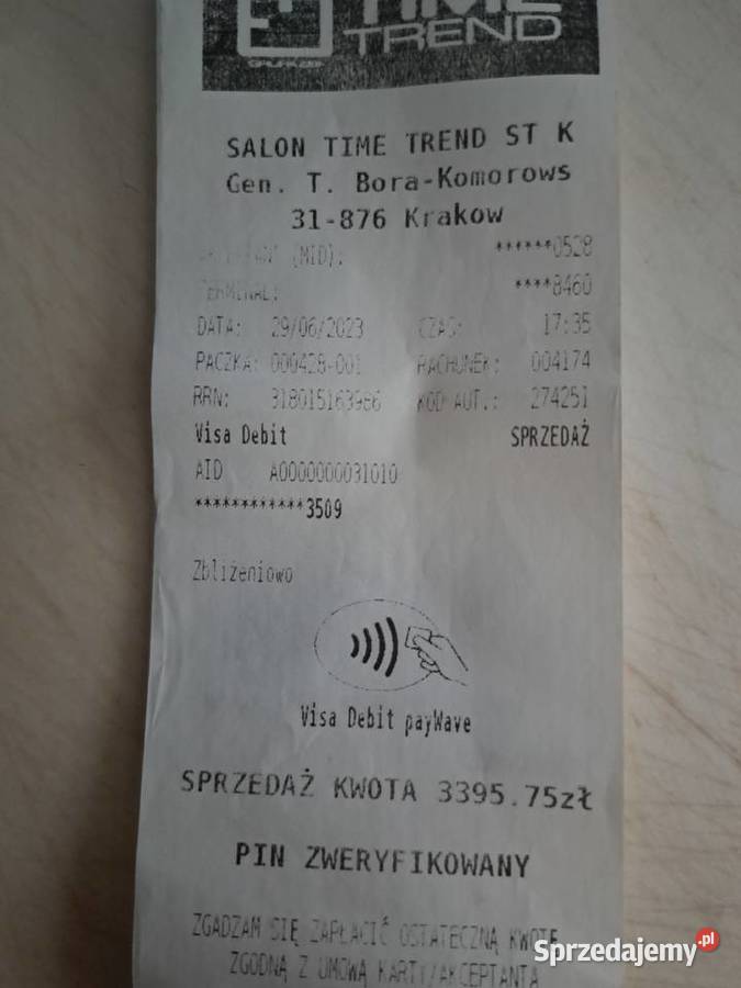 Zegarek koloru złotego Kraków
