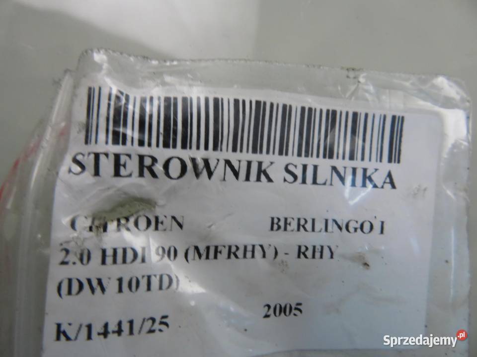 STEROWNIK CITROEN BERLINGO I 20 HDI 90