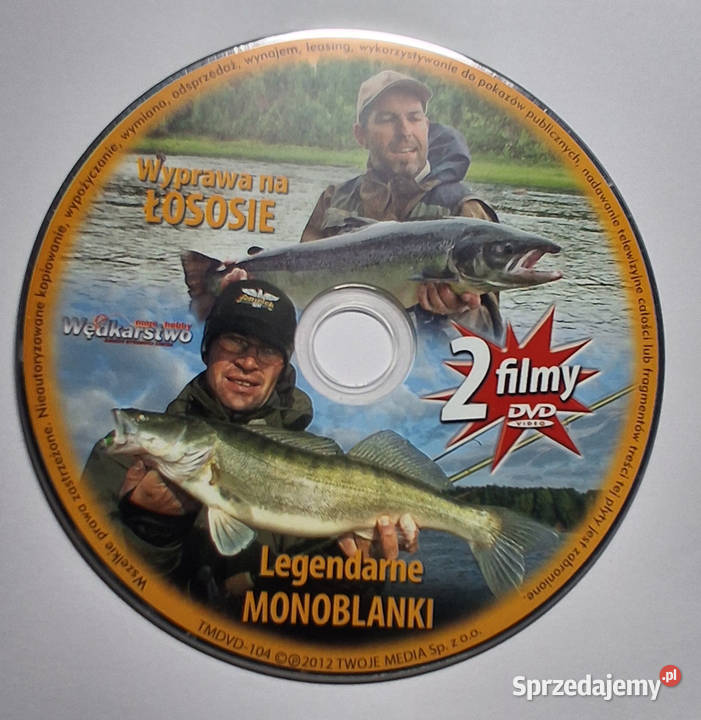 Filmy wędkarskie Troć 4 filmy Kultura i Rozrywka Łódź sprzedam