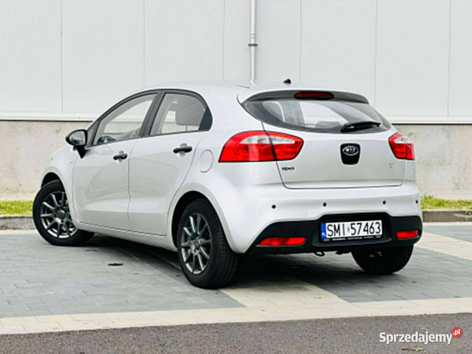 Kia Rio 12 benz serwisie Gwarancja III 2011 srebrny Mikołów