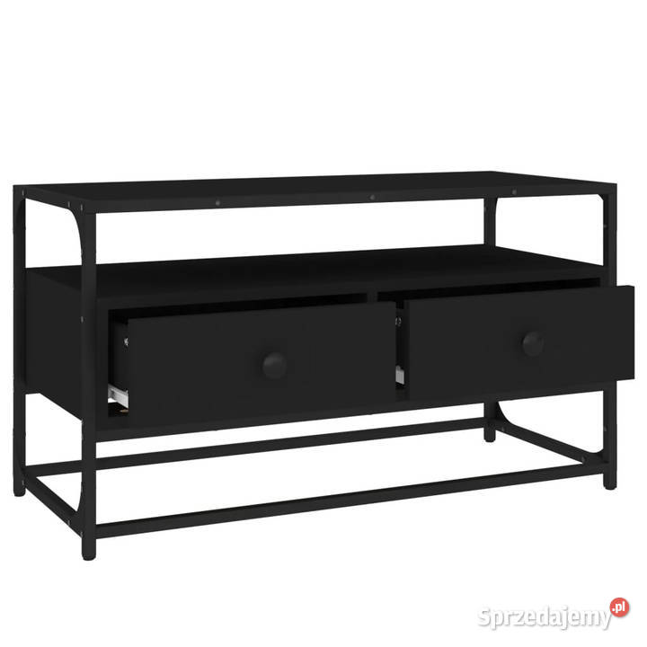 Szafka pod TV czarna 80x35x45 materiał RTV mazowieckie