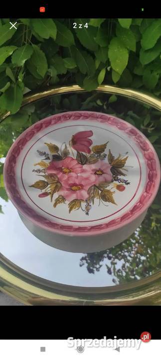 DUŻA OZDOBNA PATERA DEKORACYJNA RECZNIE MALOWANA