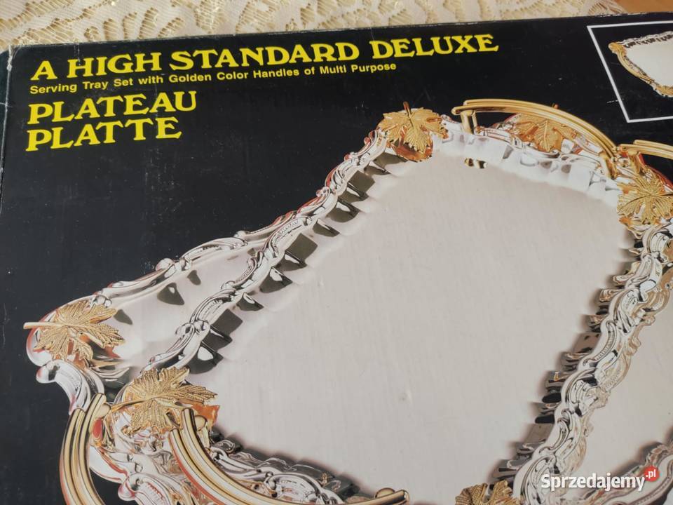 platerowane tace zestaw 2 lubuskie Gorzów Wielkopolski