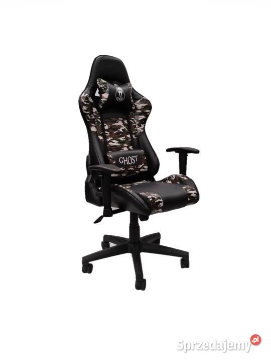 Fotel Gamingowy OBROTOWY BIUROWY MORO MILITARY krzyżak Skawina