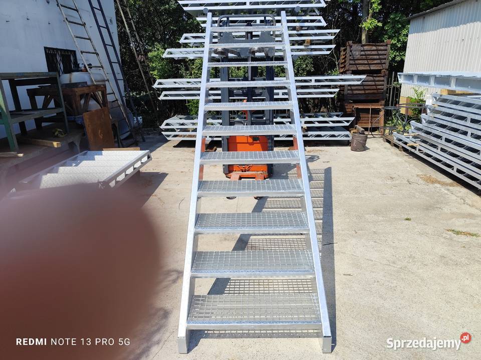 Schody metalowe wema wejście na 225 11 stopni Schody zewnętrzne Elżbieta