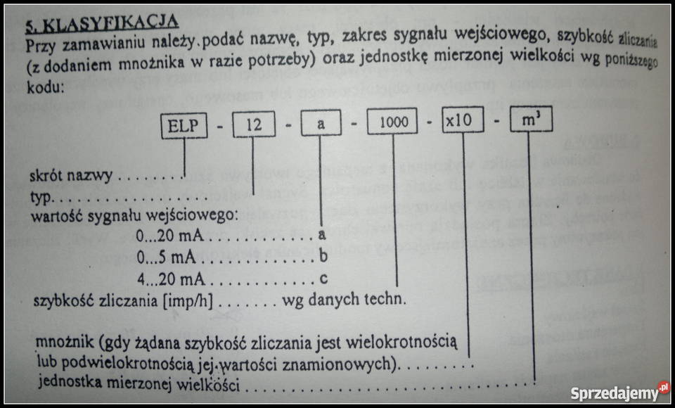 Elektroniczny licznik przepływu ELP 12 śląskie Dąbrowa Górnicza