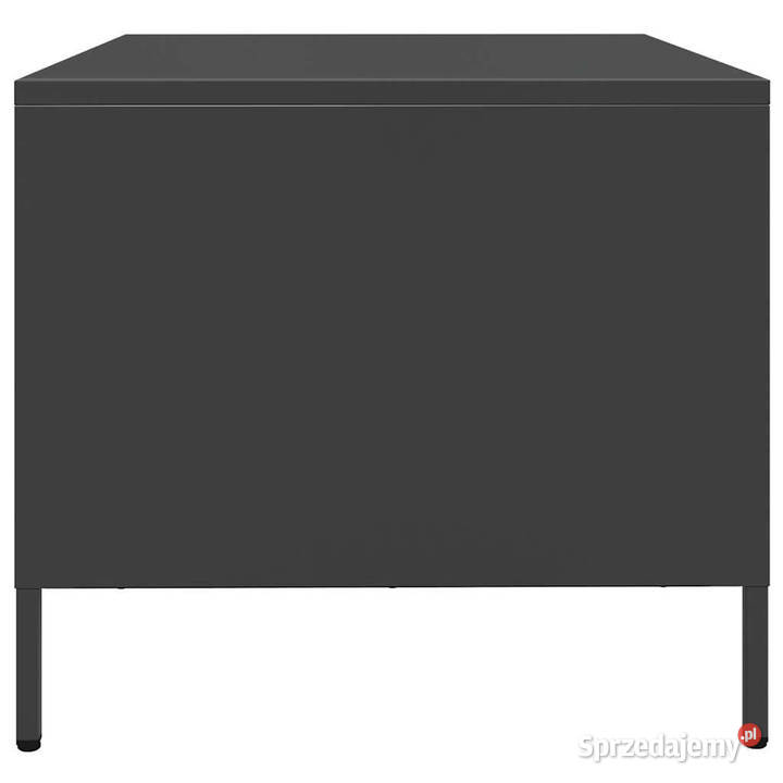 Stolik kawowy czarny 1015x50x435 stal WM851268 Meble sprzedam