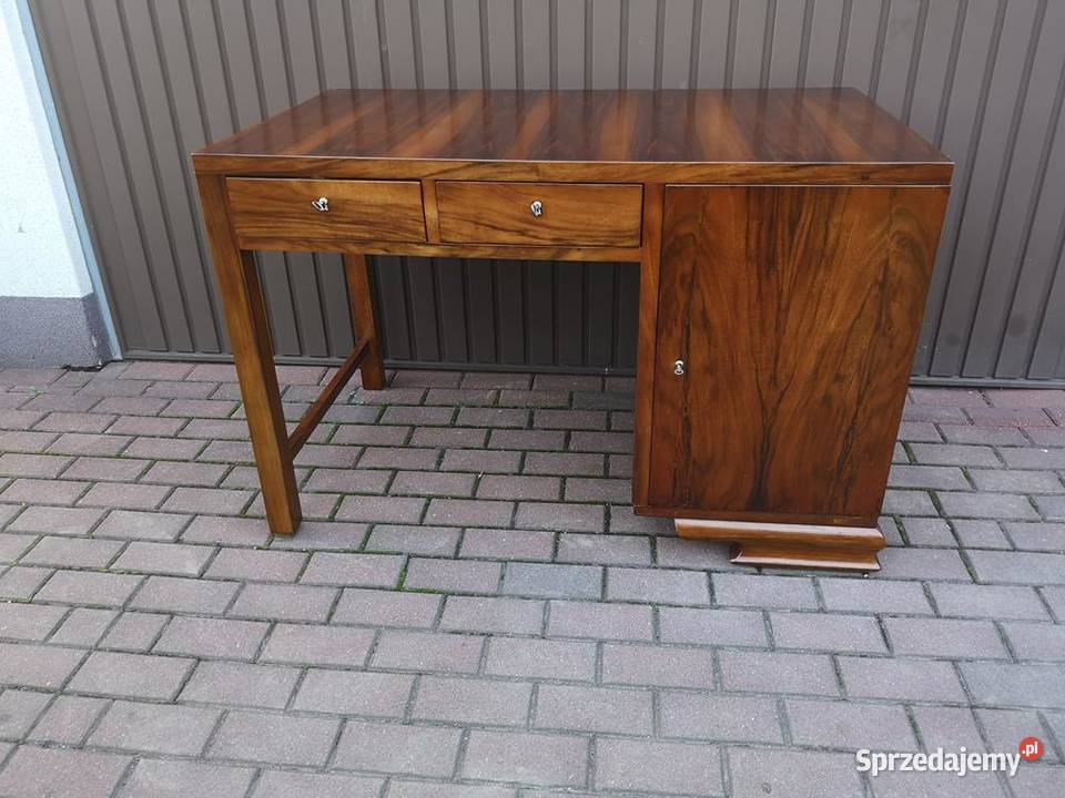 Biurko ARTDECO Orzech Unikatowe Stare Antyk Meble Swarzędz