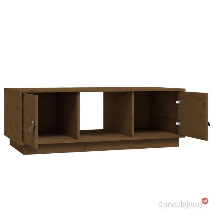 Stolik kawowy miodowy brąz 100x50x35 lite drewno Warszawa