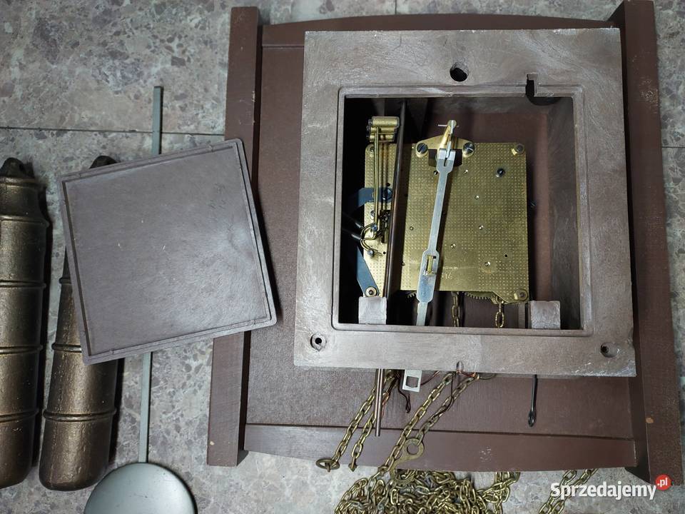 156 zegar ścienny wagowy niemiecki łańcuchowy drewno Zegary Dom i Ogród Tczew