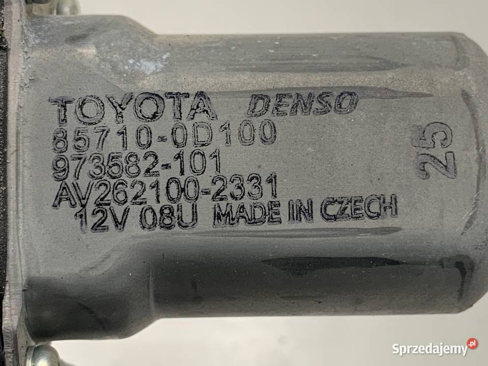 PODNOŚNIK SZYBY PRAWY PRZÓD TOYOTA YARIS III sprzedam