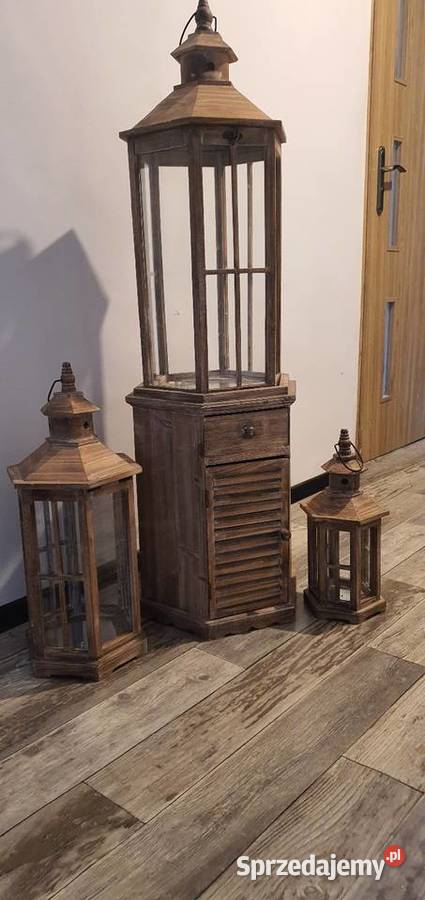 Lampiony drewniane