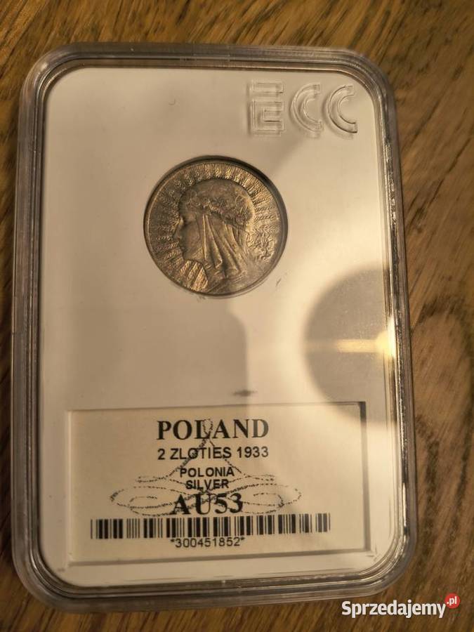 2 1933 Polonia grading GNC nota AU53