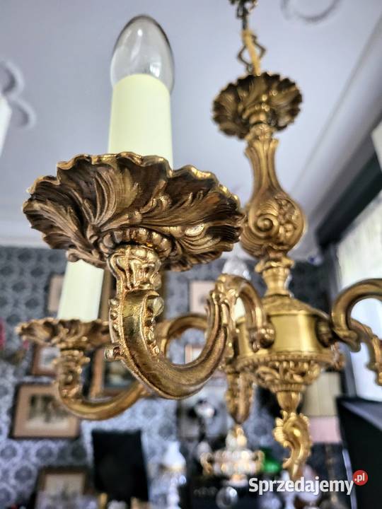Mały Mosiężny Żyrandol Kalisz