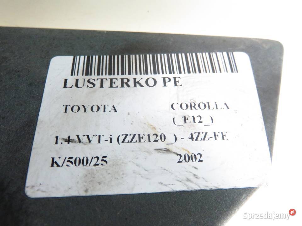 LUSTERKO PRAWE TOYOTA COROLLA E12 3E5 osobowe Lusterka zewnętrzne sprzedam
