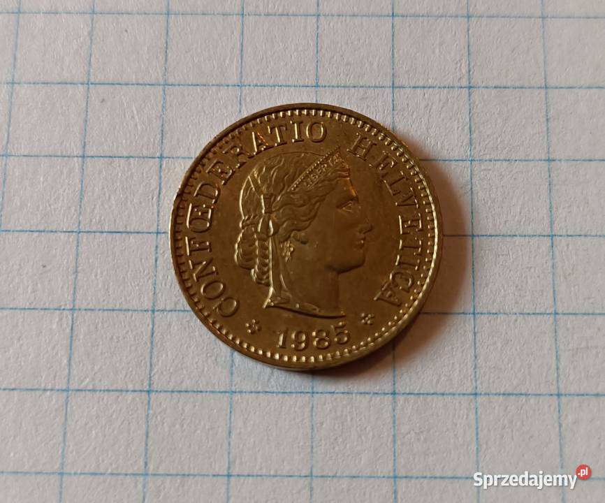 5 RAPPÓW 5 CENTYMÓW 1985 SZWAJCARIA Piszczac