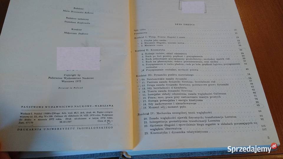 Mechanika i akustyka podręcznik Fizyka Gdańsk