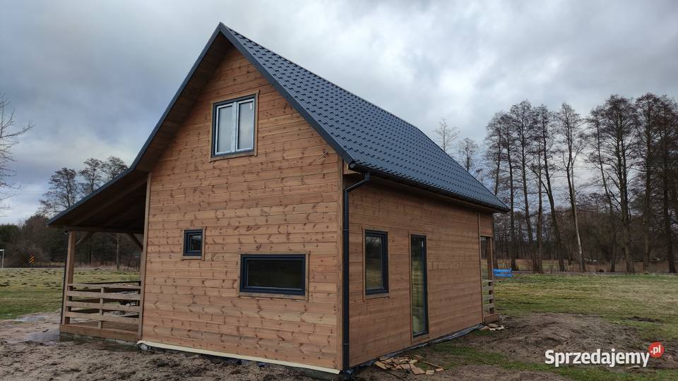 Dom domek z drewna całoroczny pow 70m 35 na Otwock