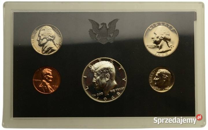 monety USA Proof Set 1968 S San Francisco mazowieckie Warszawa