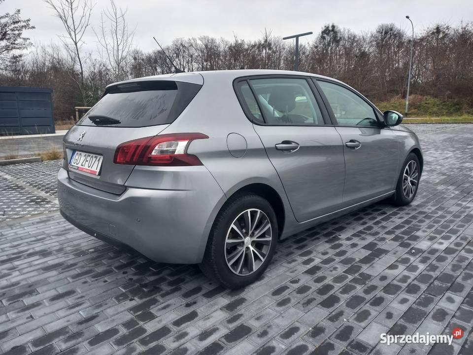 Peugeot 308 110 2014r piękny kolor panorama Gdańsk