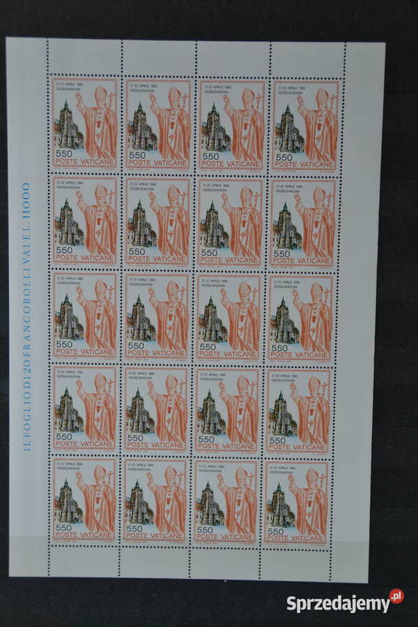 Znaczki Papież Jan Paweł II Watykan XX Ks sprzedam