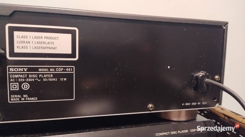 Odtwarzacz CD Sony cdp 461 z pilotem Trzebuska sprzedam