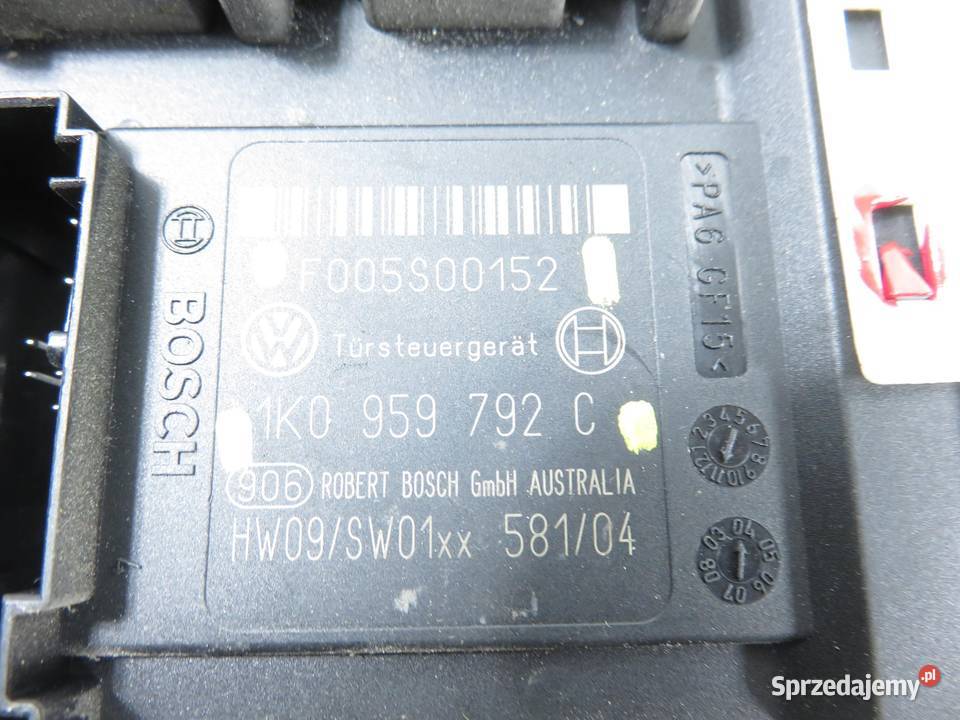 PODNOŚNIK SZYBY PRAWY PRZEDNI VW GOLF PLUS osobowe