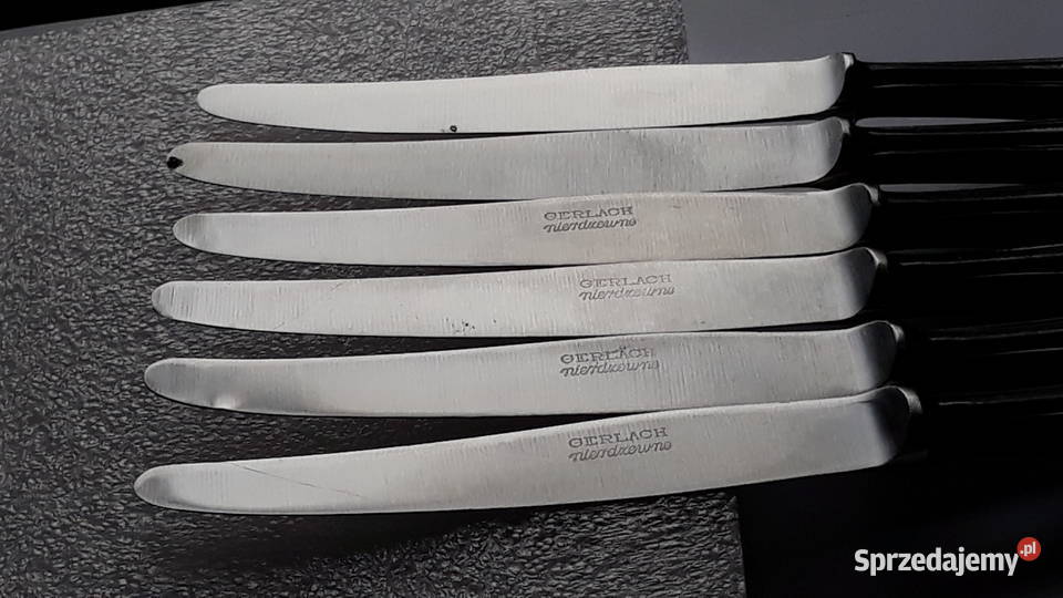 Noże obiadowe 1 BAKELIT Gerlach sztućce PRL Dąbrowa Górnicza sprzedam