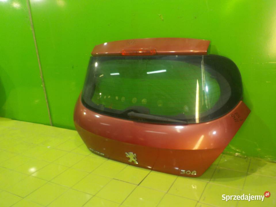 PEUGEOT 308 I 08r HB 5D klapa tyl kompletna Klapy bagażnika