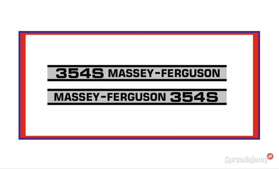 Naklejki Massey Ferguson 354S Ciągnik Traktor opolskie Kędzierzyn-Koźle