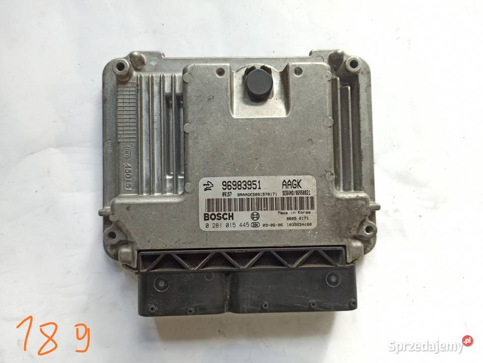 Moduł Sterownik Silnika ECU Chevrolet Cruze 189 Radzyń Podlaski