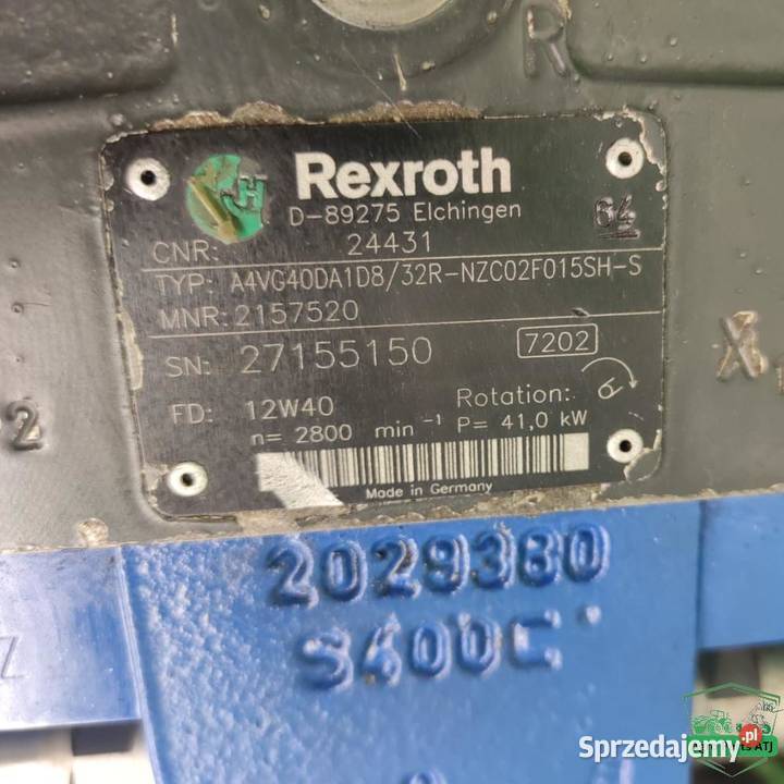 Pompa jazdy 2029380 Rexroth A4VG40DA Terex SKL podlaskie Ciechanowiec