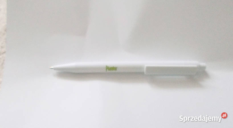 biały długopis plastikowy długopis w białym Białystok sprzedam