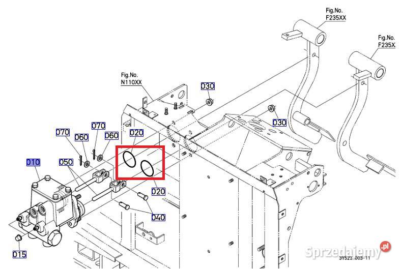 Oring 1626596670 do cylindra hamulcowego Kobylnica