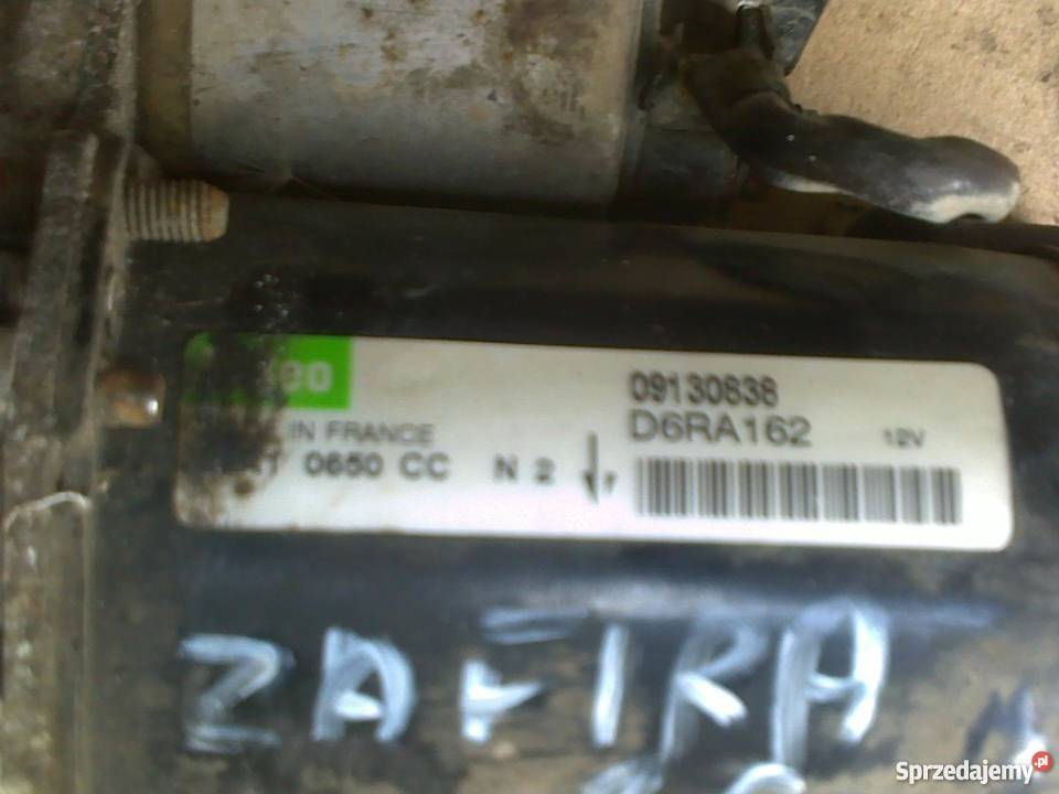 ROZRUSZNIK OPEL ZAFIRA A 16 16V zachodniopomorskie Dębno