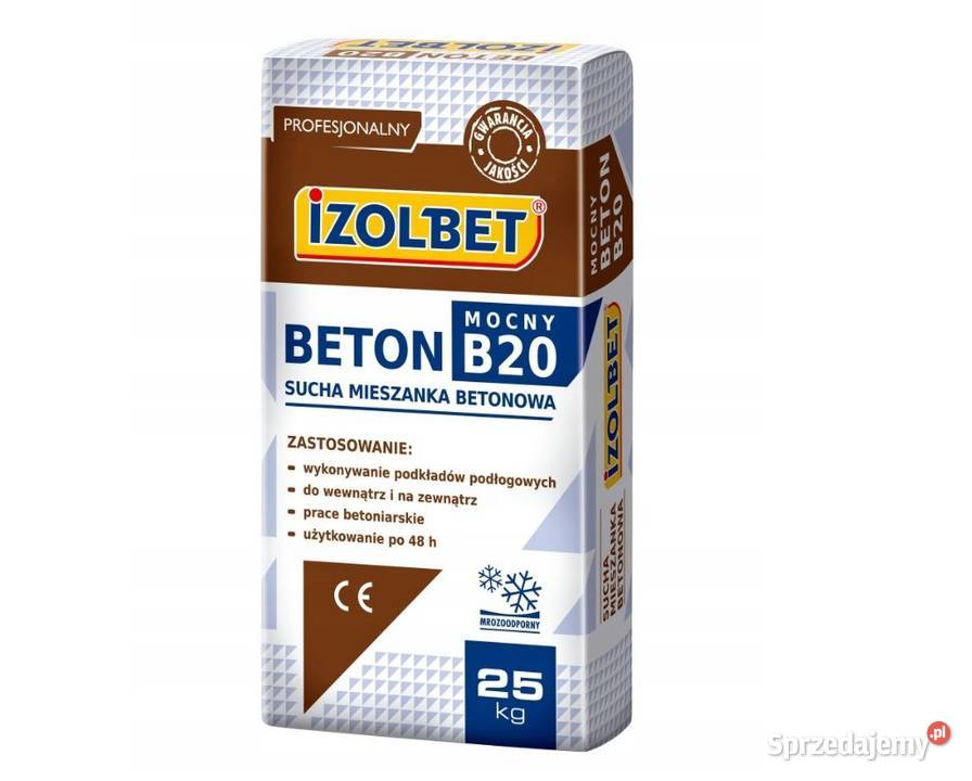 Izolbet beton b20 mocny beton 25