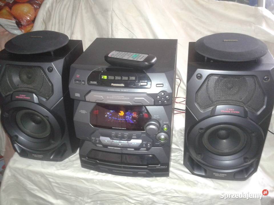 wieża PANASONIC 2x100w komplet z pilotem