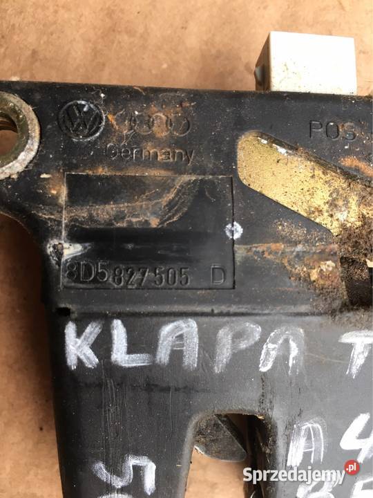 Zamek klapy Audi A4 B5 Sedan pomorskie