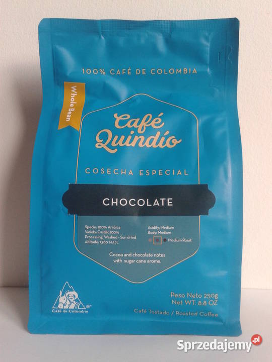 CAFE QUINDIO Kawa ziarnista z Kolumbii 250g Wołczyn