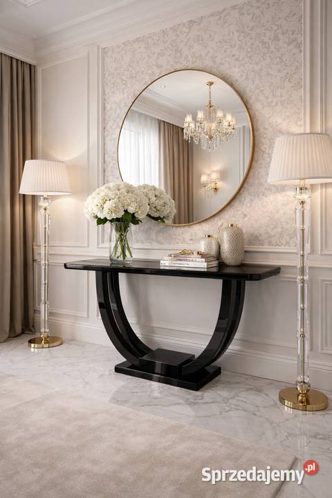 Konsola ART DECO glamour AKANT Meble 78cm