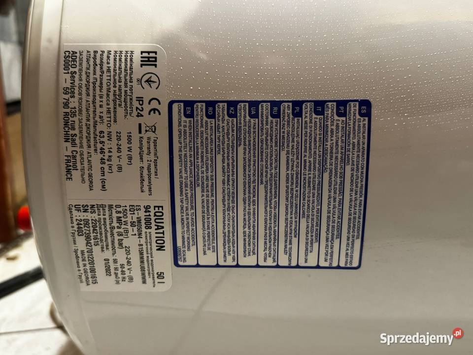 Boiler elektryczny 50l nowy śląskie Bielsko-Biała