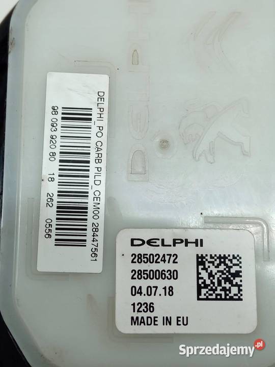 POMPA PALIWA PŁYWAK 20 HDI 9809392080 Toyota Motoryzacja