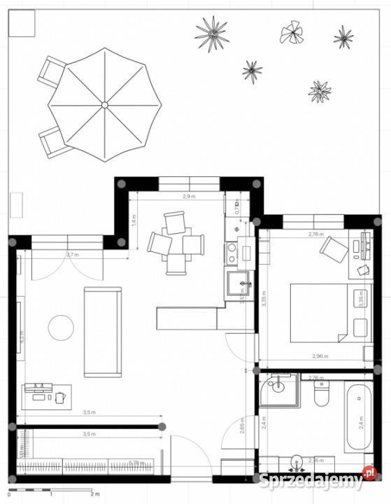 Wrocław Lokum di Trevi 2 pokoje 502 m taras 40 m